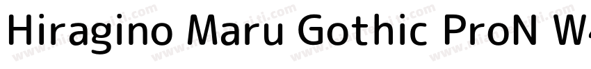 Hiragino Maru Gothic ProN W4字体转换
